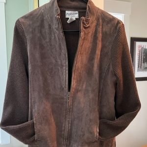 BEAUTIFUL SUEDE & WOOL PENDLETON JACKET, SIZE SMALL